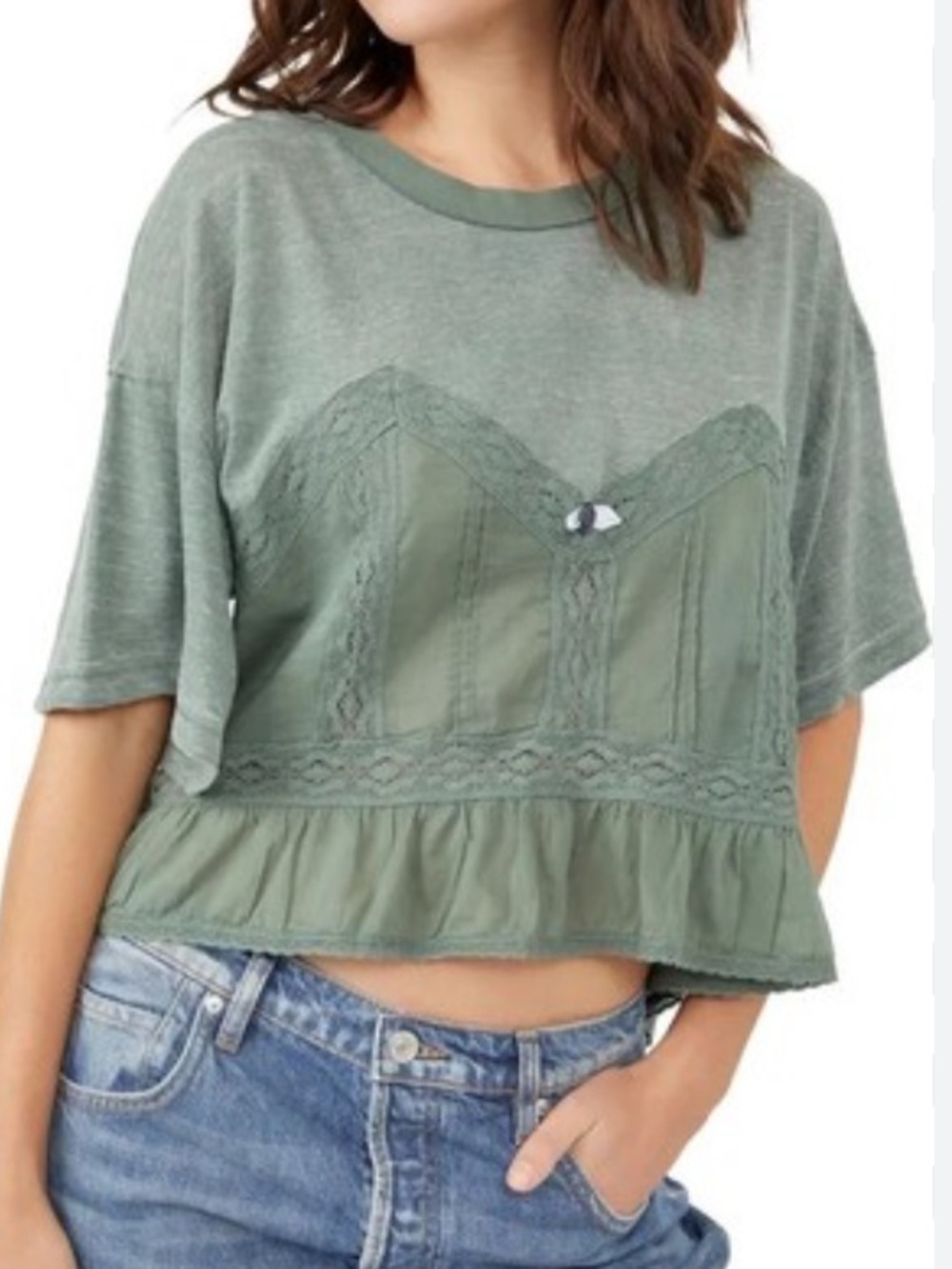 Free People Fall In Love Tee